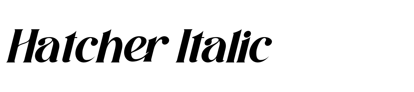 Hatcher Italic